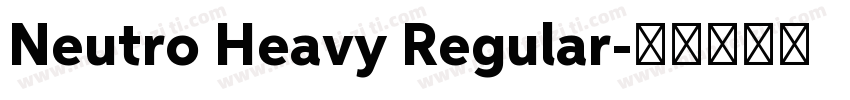 Neutro Heavy Regular字体转换